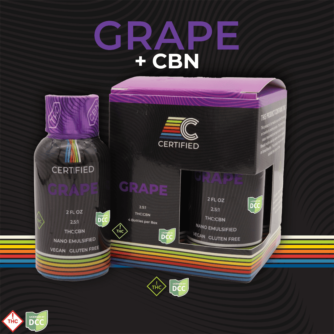 CERTIFIED Grape CBN [4pk] (100mg THC/40mg CBN)