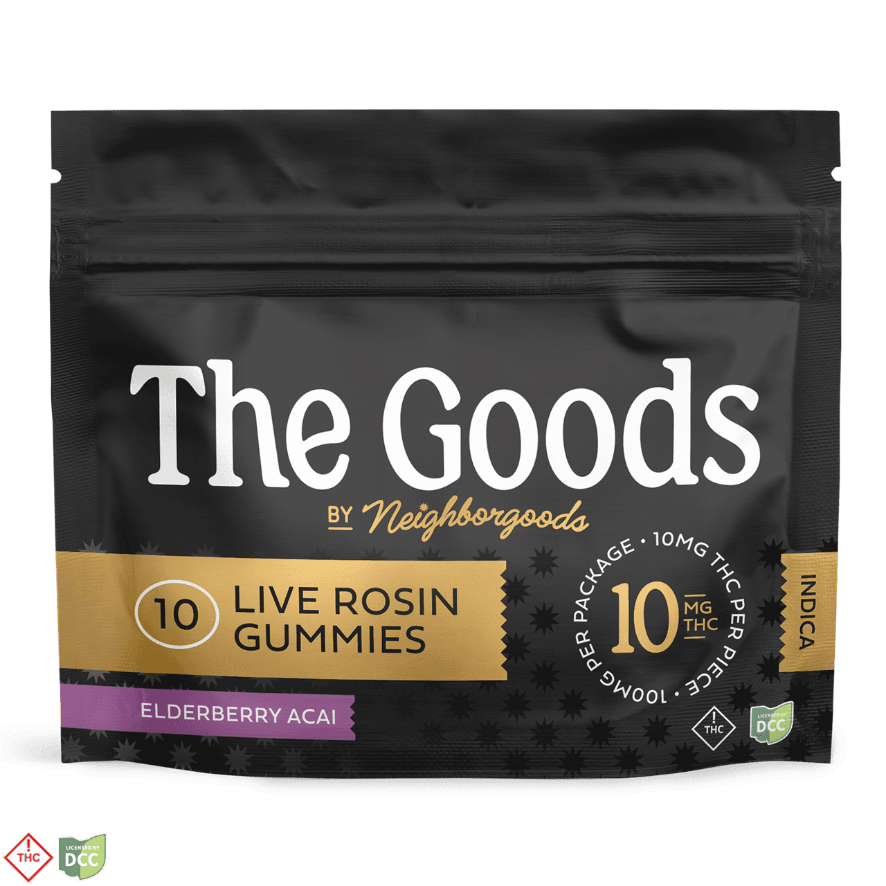 The Goods Elderberry Acai | Live Rosin Gummies | [102.58mg]