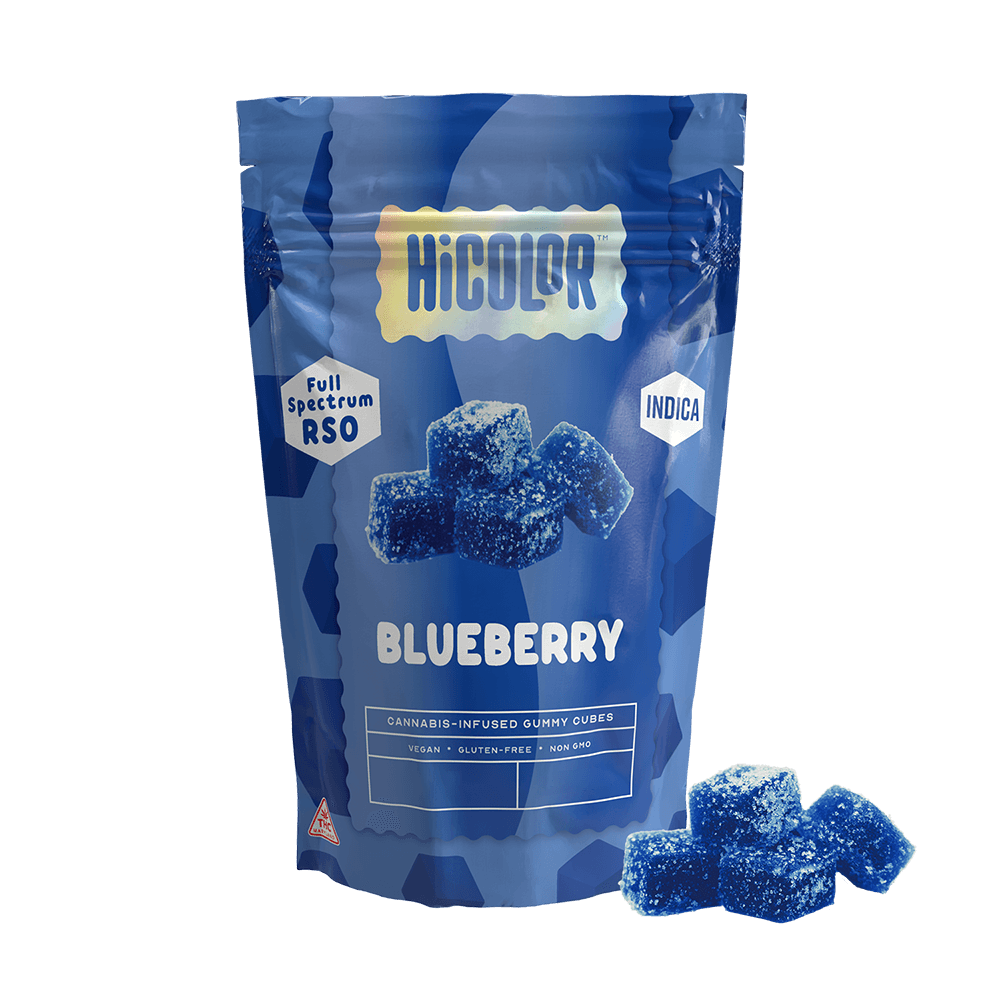 HiCOLOR Blueberry RSO Gummies [2pk] (20mg)