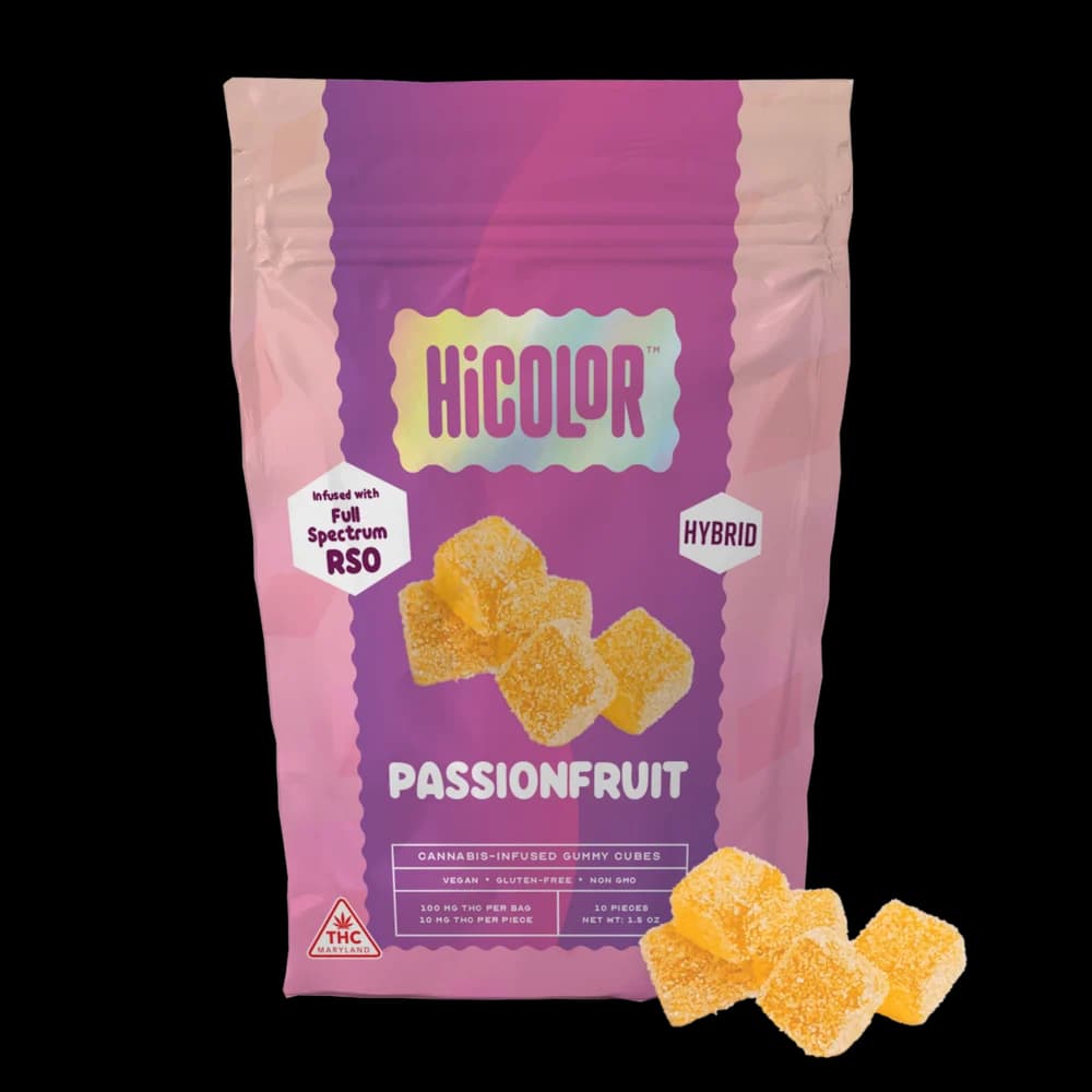 HiCOLOR Passionfruit RSO Gummies [10pk] (100mg)
