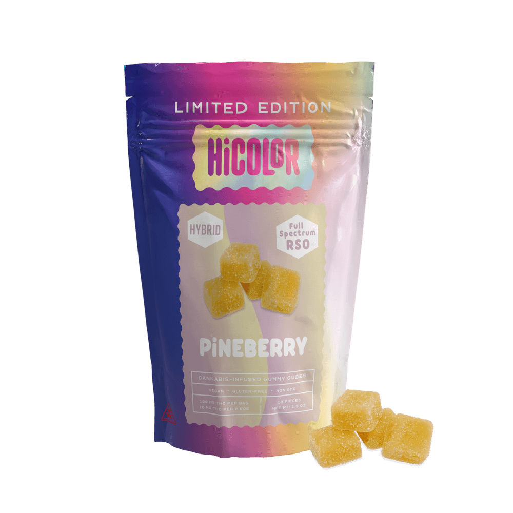 HiCOLOR Pineberry RSO Gummies [10pk] (100mg)