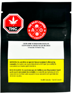 The Hazy Camper Cherry Bomb THC Organic Milk Chocolate Coin | 1-Pack