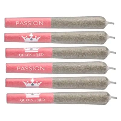 Queen of Bud Red Jasper Raspberry Chocolate Liquid Infused Pre-Roll Pack 6x0.5g Resin