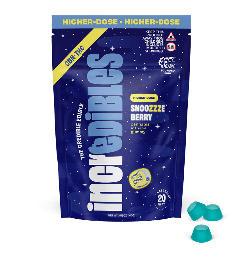 incredibles 5:1 Snoozzzeberry + CBN [20pk] (100mg THC/20mg CBN)