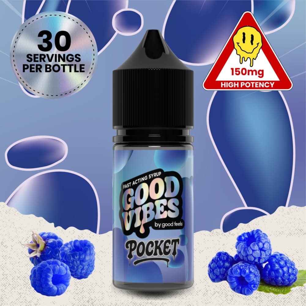 Good Feels Blue Raspberry Liquid Gummies (Drink Enhancer) (150mg)