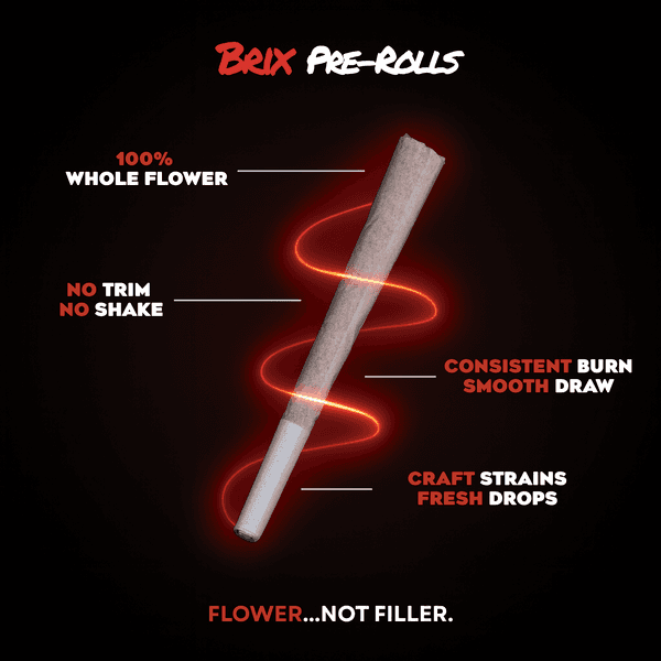 BRIX Brix Cannabis Afgooey 1g Pre Roll (I) 00503