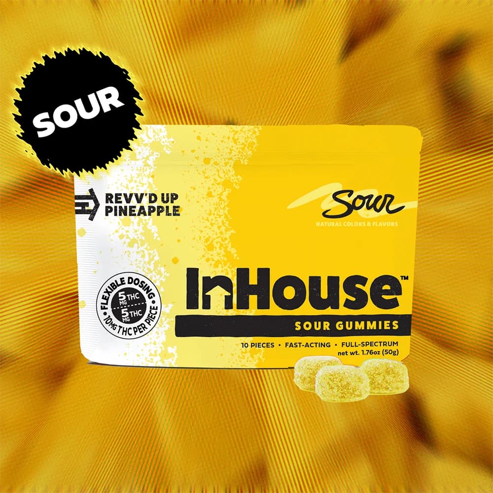 InHouse Revv'd Up Sour Pineapple [10pk] (100mg)