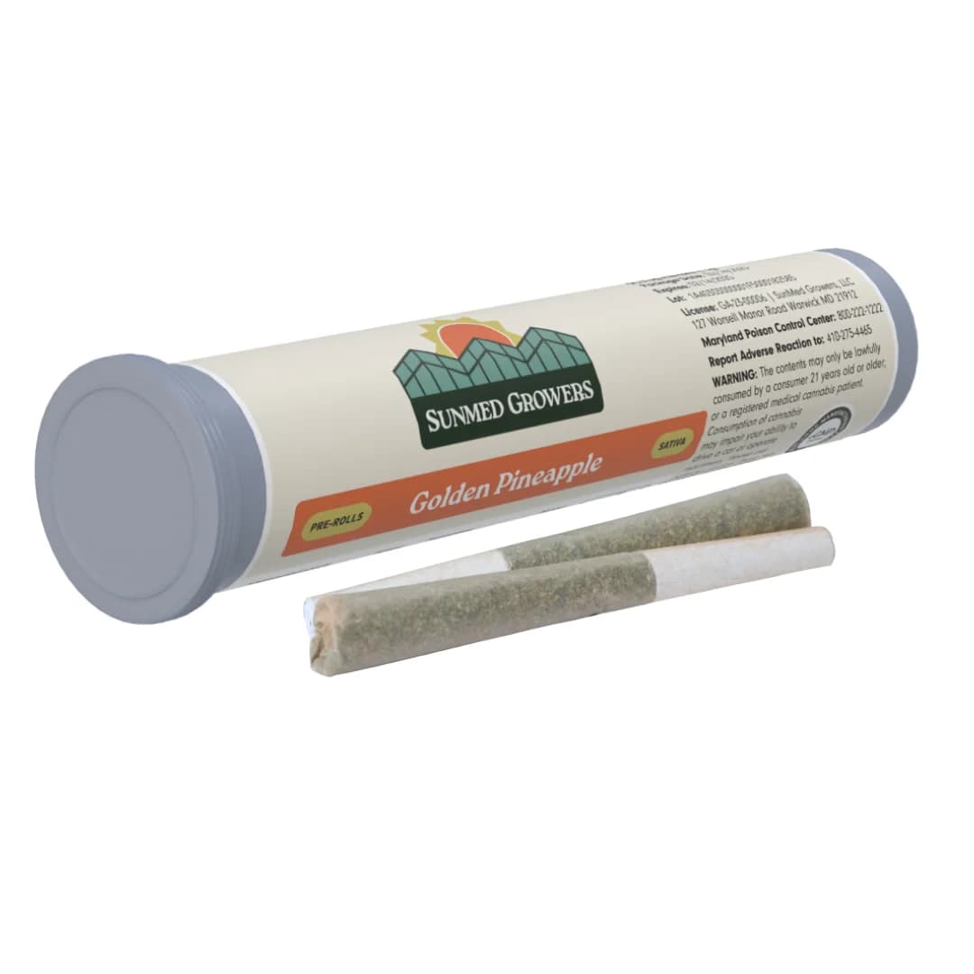 SunMed Growers Golden Pineapple Pre-Roll 0.5g 2-Pack