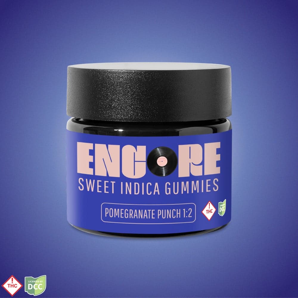 Encore Edibles Encore Pomegranate Punch 1:2 CBN:THC (I) Gummies 11mg 10pk