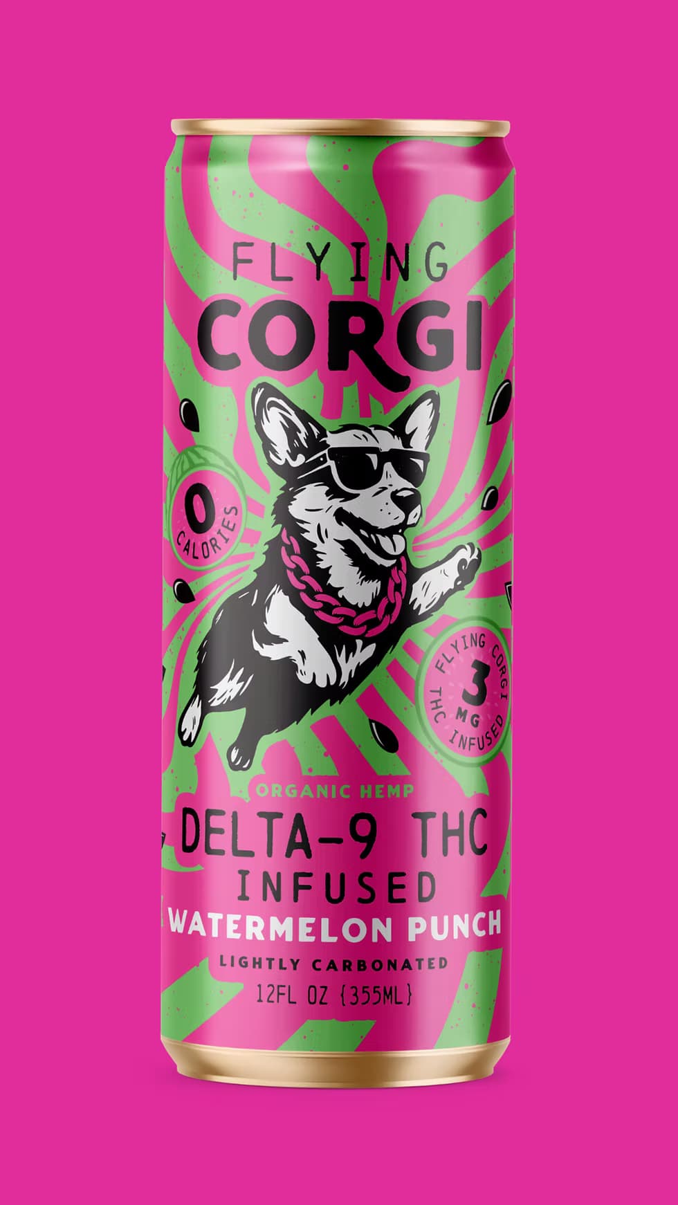 Flying Corgi Watermelon Punch