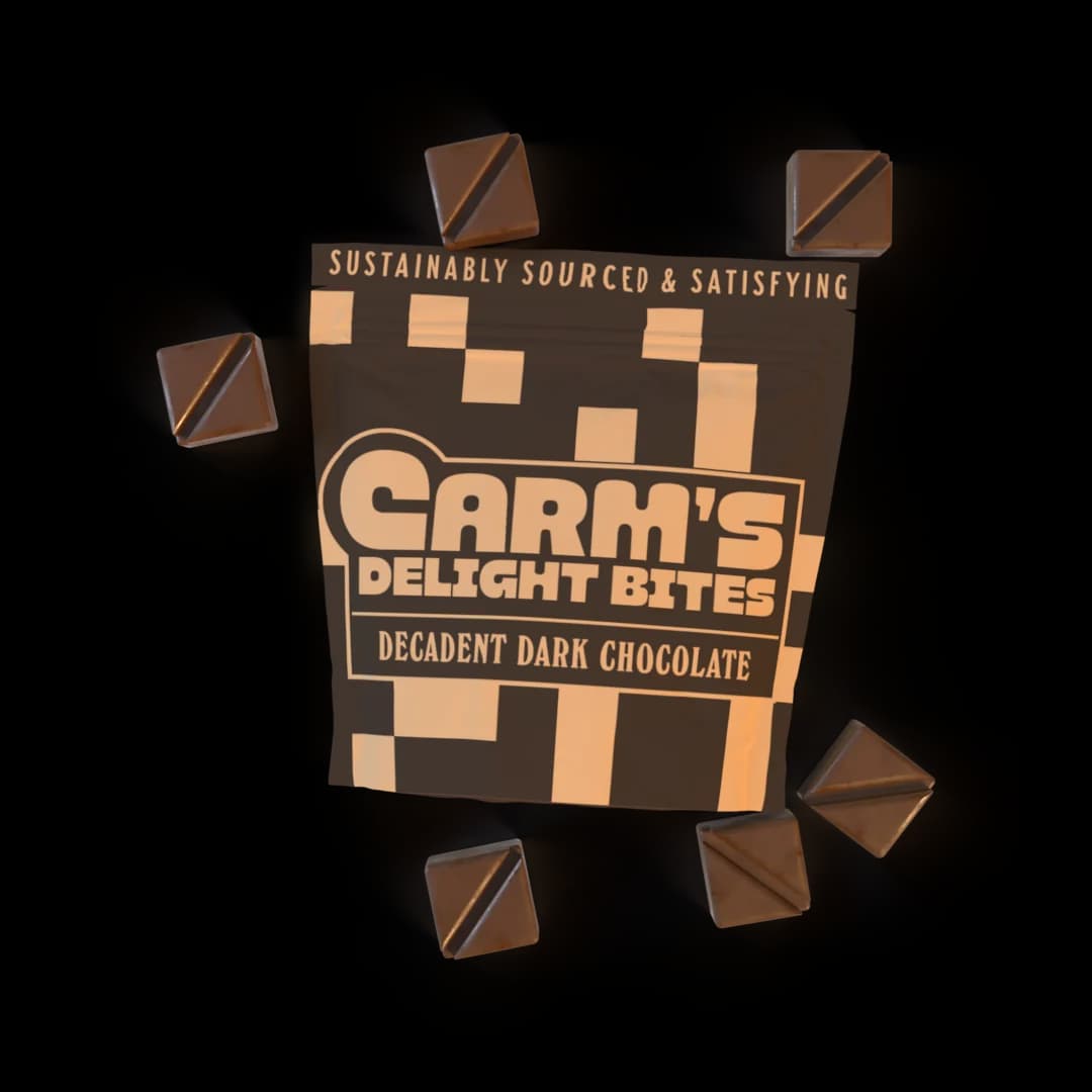Carm's Delight Bites Decadent Dark Chocolate [10pk] (100mg)