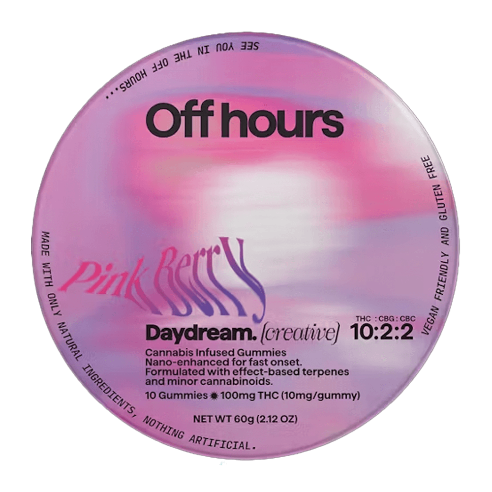 Off Hours Pink Berry - Daydream [10pk] (20mg CBC/100mg THC/20mg CBG)