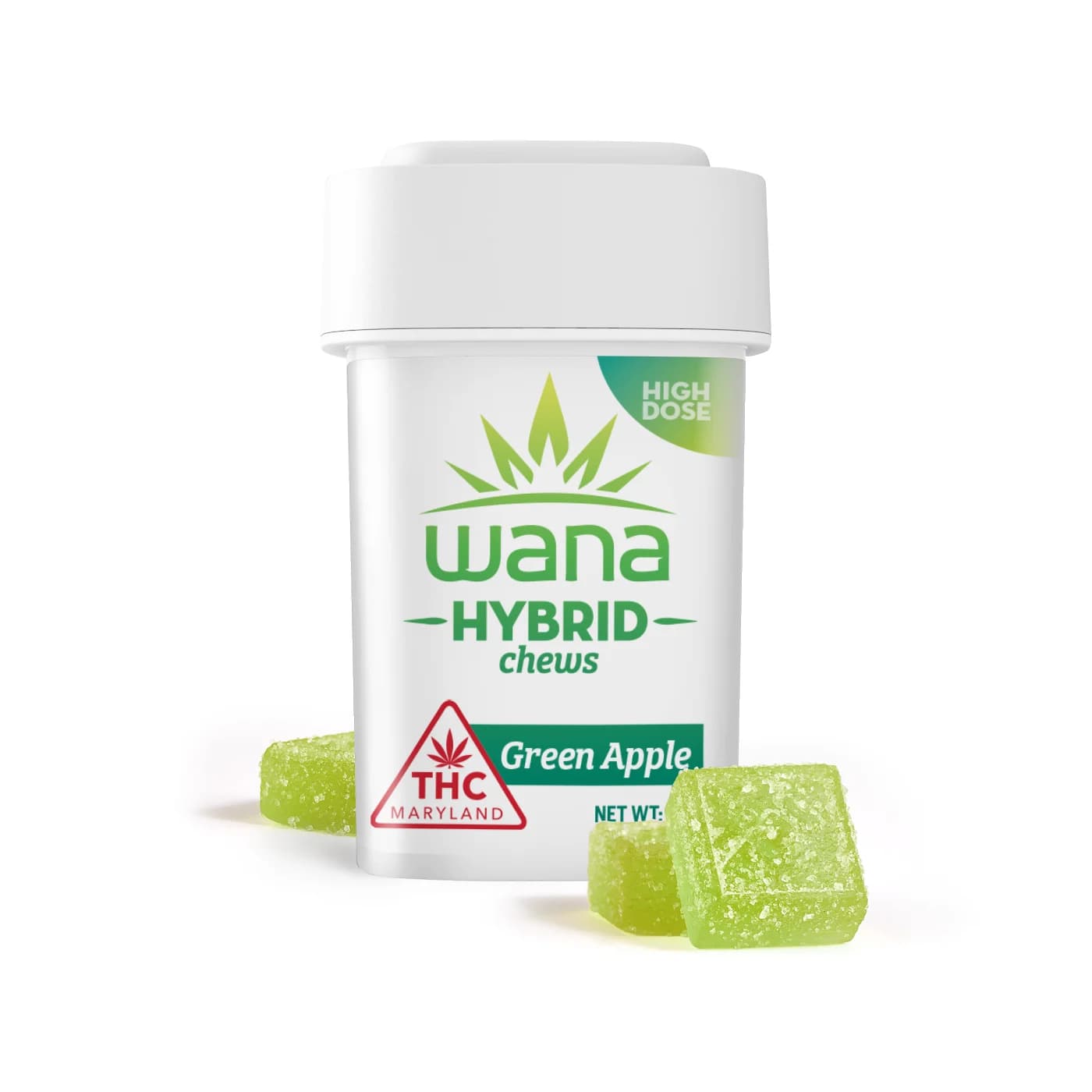 Wana Green Apple - Hybrid [10pk] (400mg)