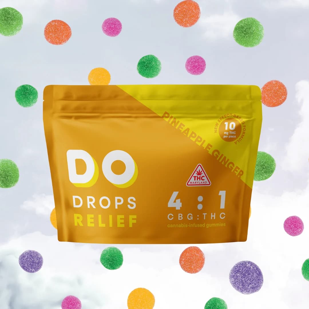 Do Drops Pineapple Ginger 4:1 CBG / THC [10pk] (400mg CBG/100mg THC)