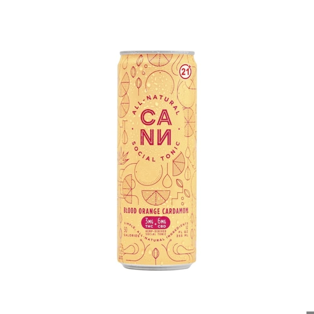 Cann Hemp-Derived Blood Orange Cardamom 12oz (3mg THC 6mg CBD)