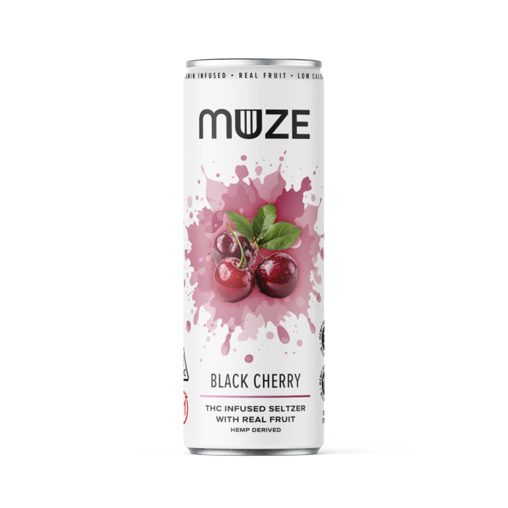 Muze Hemp Derived Black Cherry 12oz (3mg THC 15mg CBG)