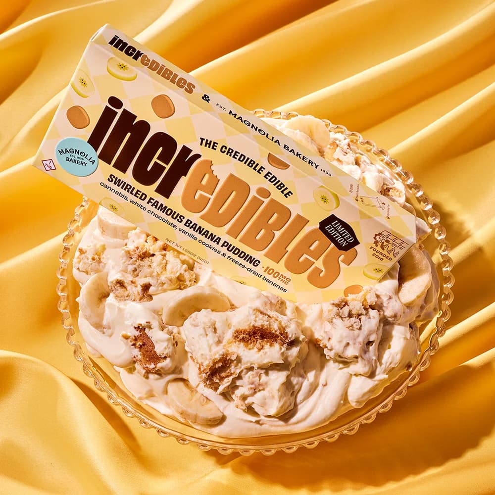 incredibles Magnolia Bakery Swirled Famous Banana Pudding | Chocolate | 10 pack | 100mg THC