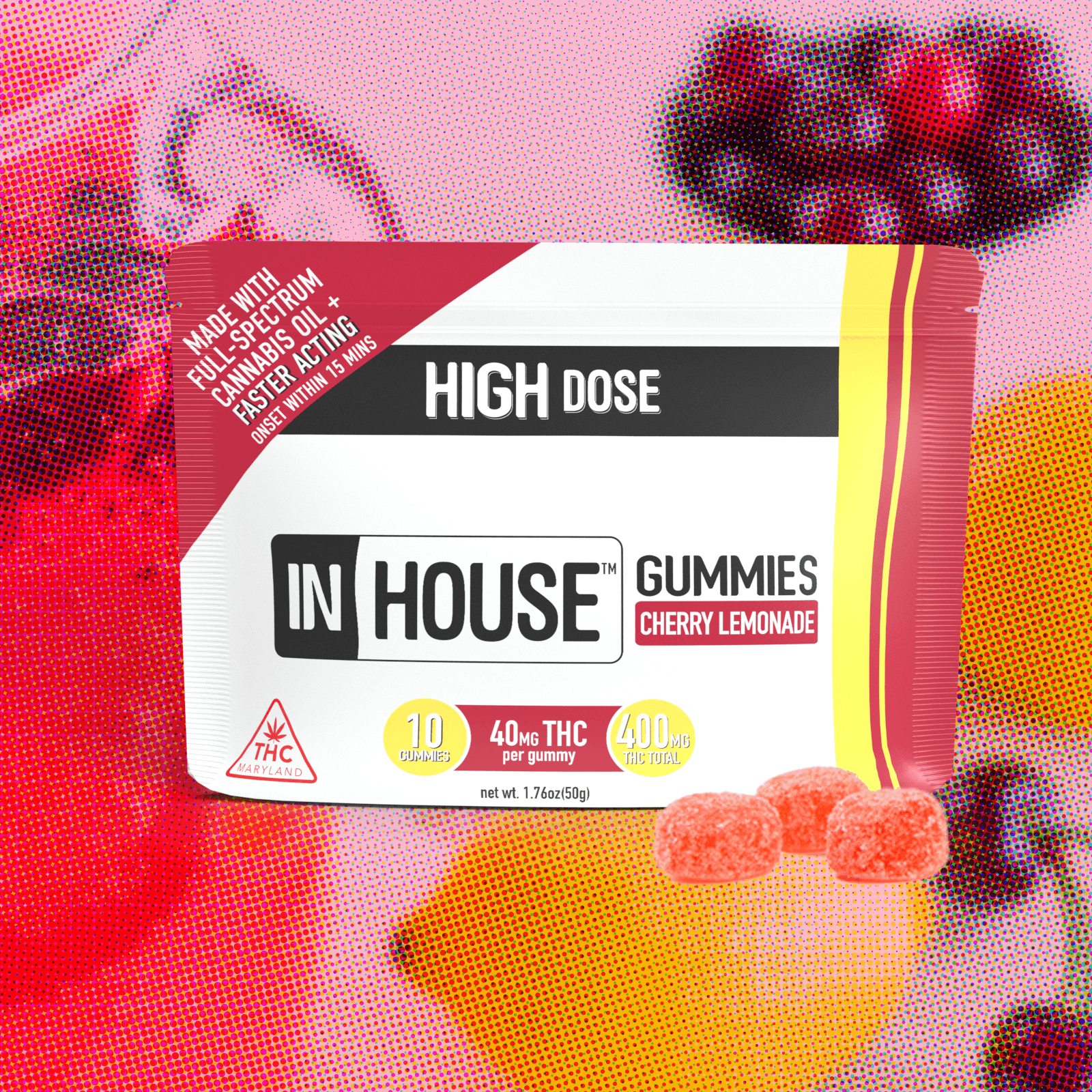 InHouse Cherry Lemonade [10pk] (400mg)