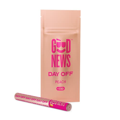 Good News DAY OFF Peach 1:2 CBD:THC Disposable Vape