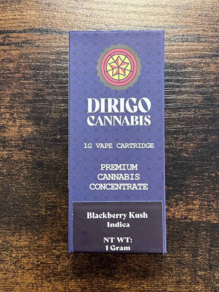 Dirigo Cannabis Blackberry Kush