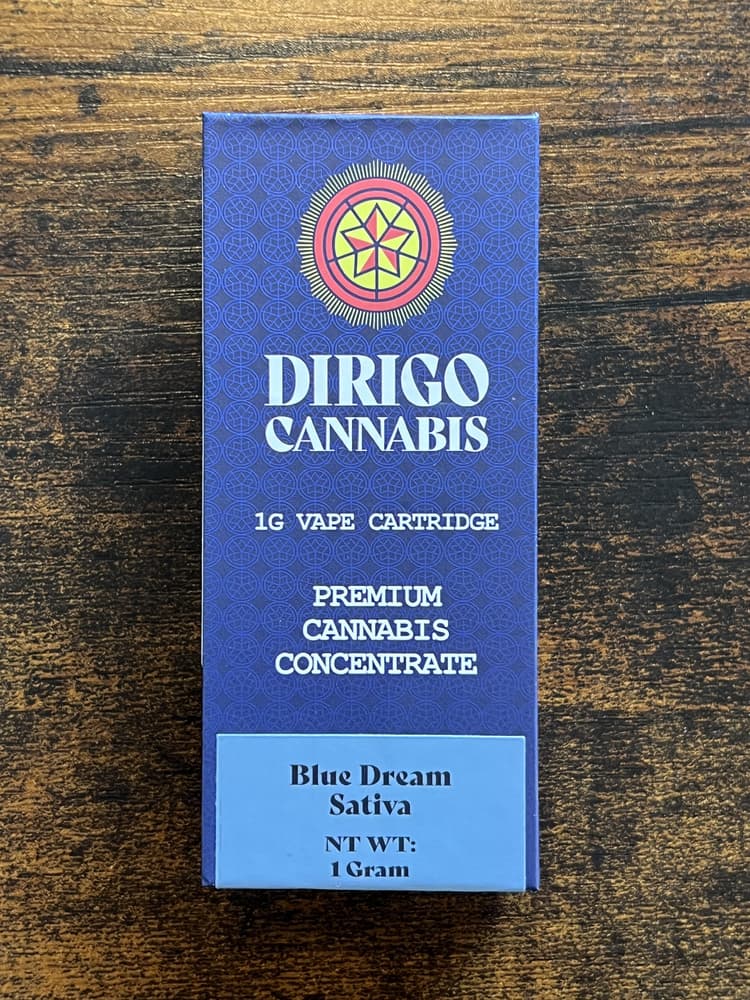 Dirigo Cannabis Blue Dream - Distillate Vape Cartridge