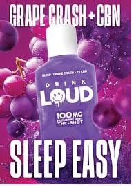 Drink Loud Drink Loud Grape Crash (I) THC Shot 100mg Tinctures