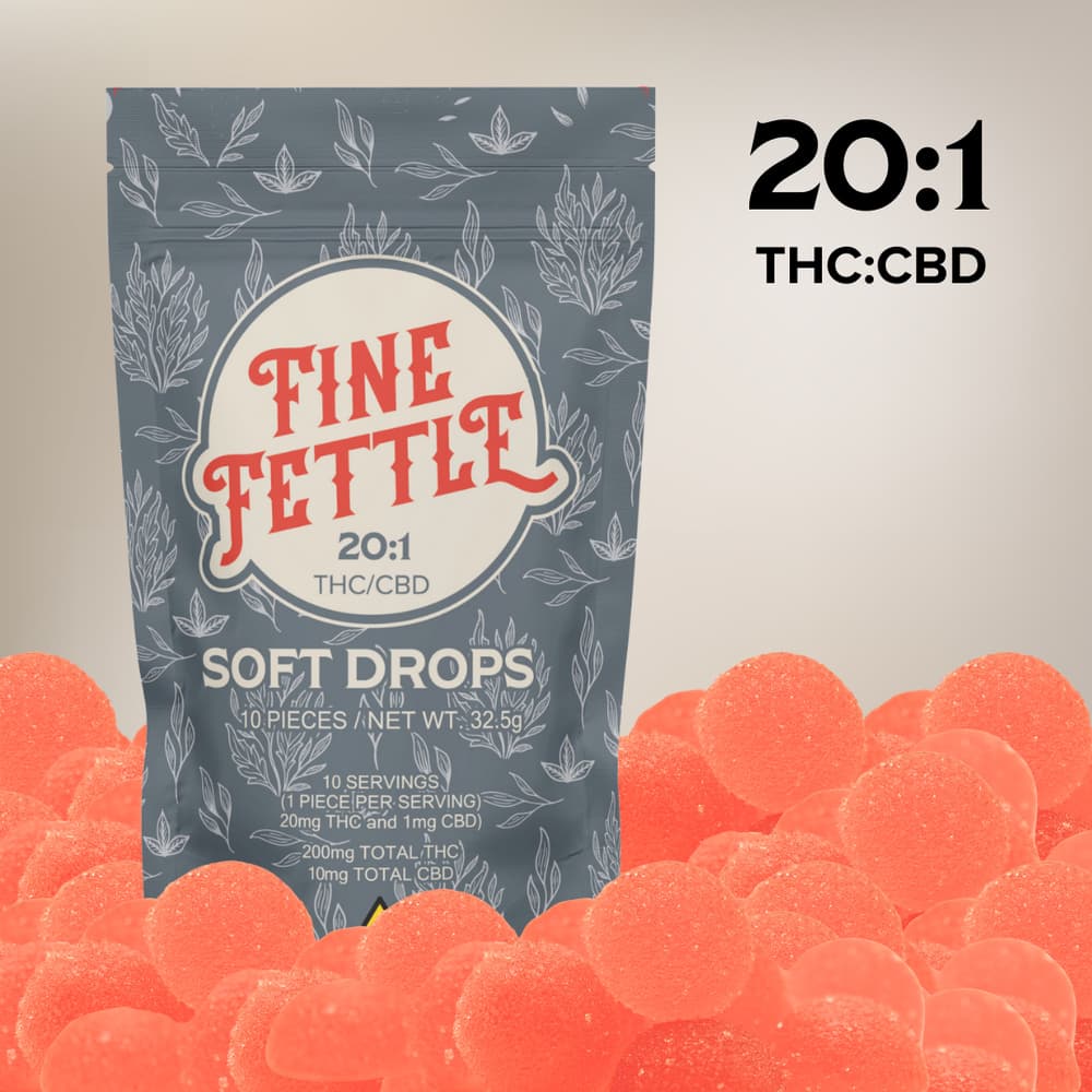 Fine Fettle FFD - Soft Drops Watermelon 20:1 (200mg) 10pk