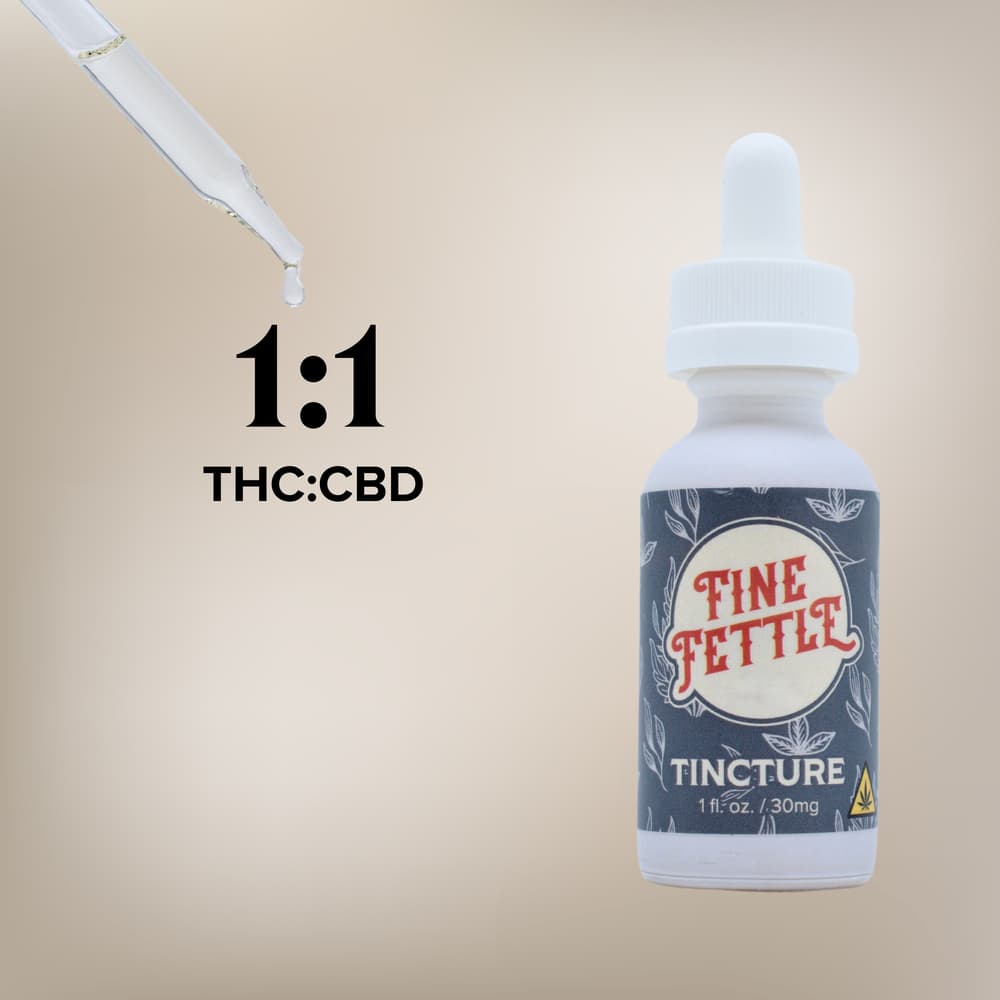Fine Fettle FFD - Tincture Cherry Vanilla (300mg) 1:1 THC:CBD