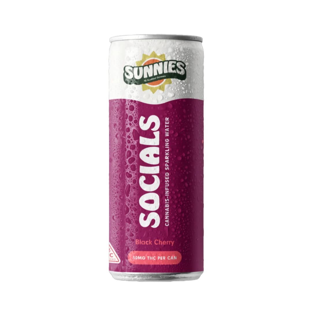 Sunnies Socials I Black Cherry Sparkling Water 10mg