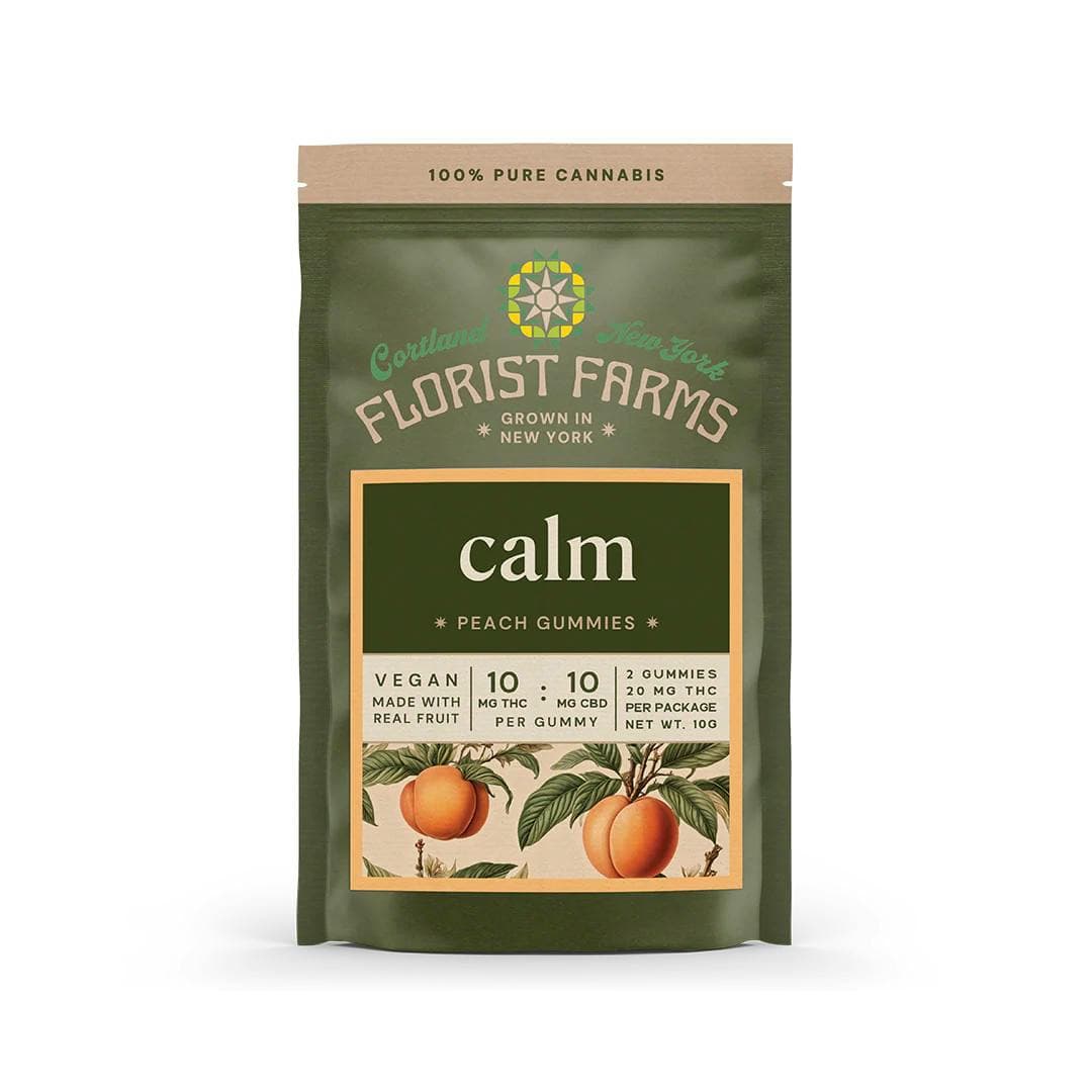 Florist Farms Calm | Peach Gummies | 2pk