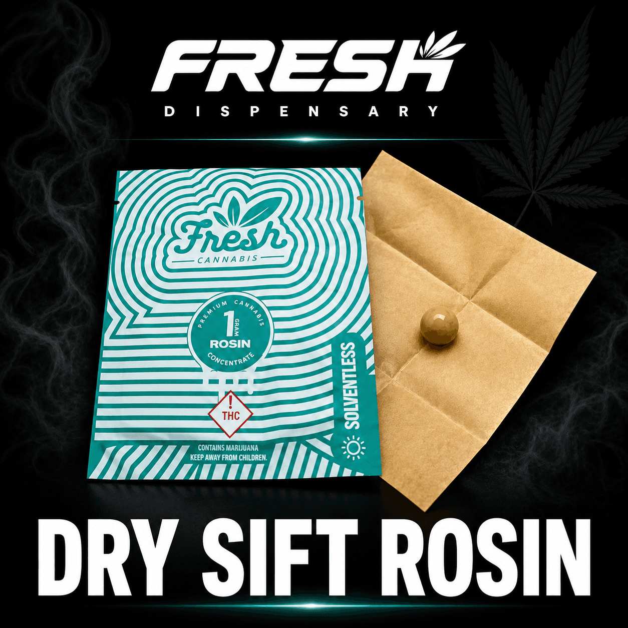 Fresh Dry Sift Rosin - - Citradelic Sunset