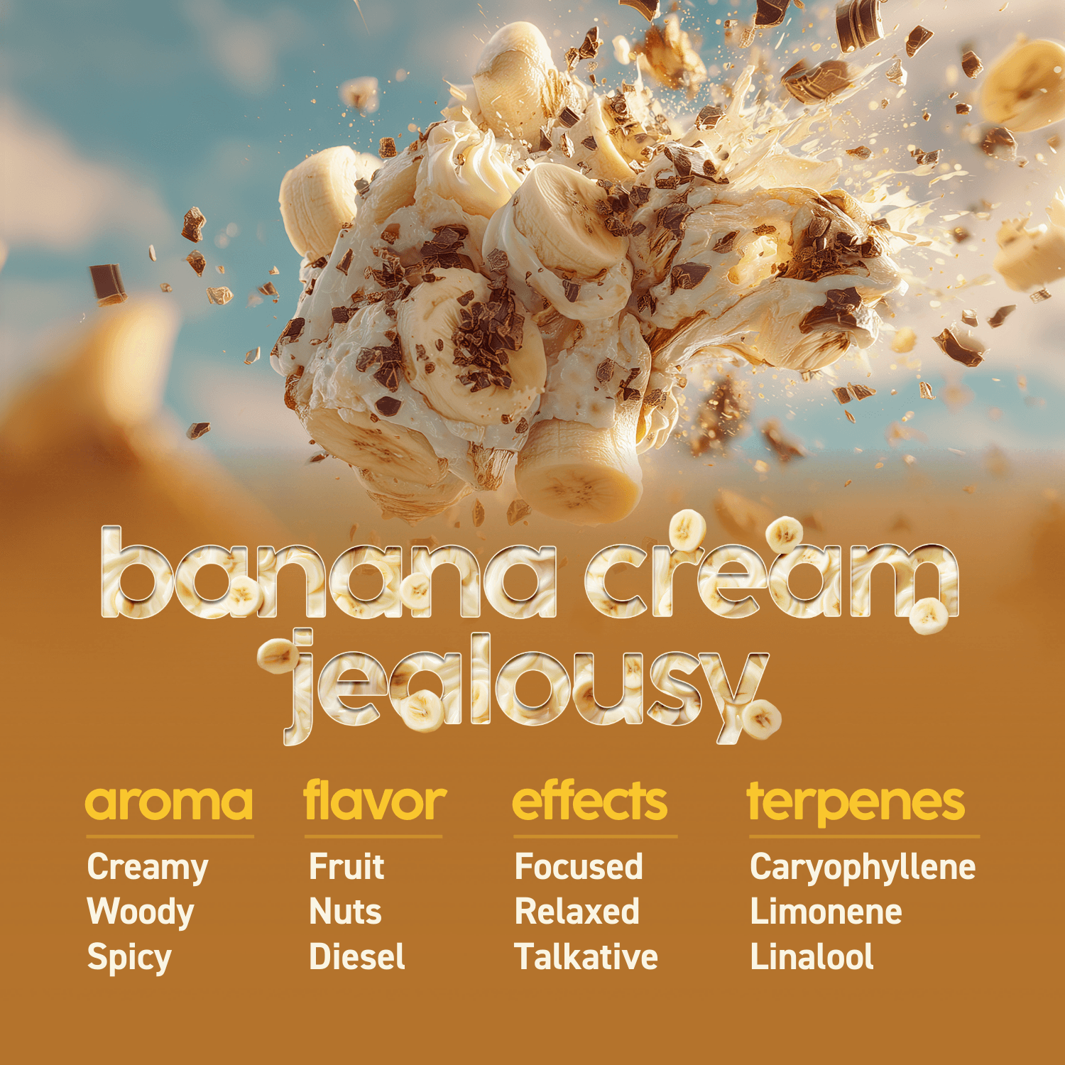 KYND Banana Cream Jealousy Flower