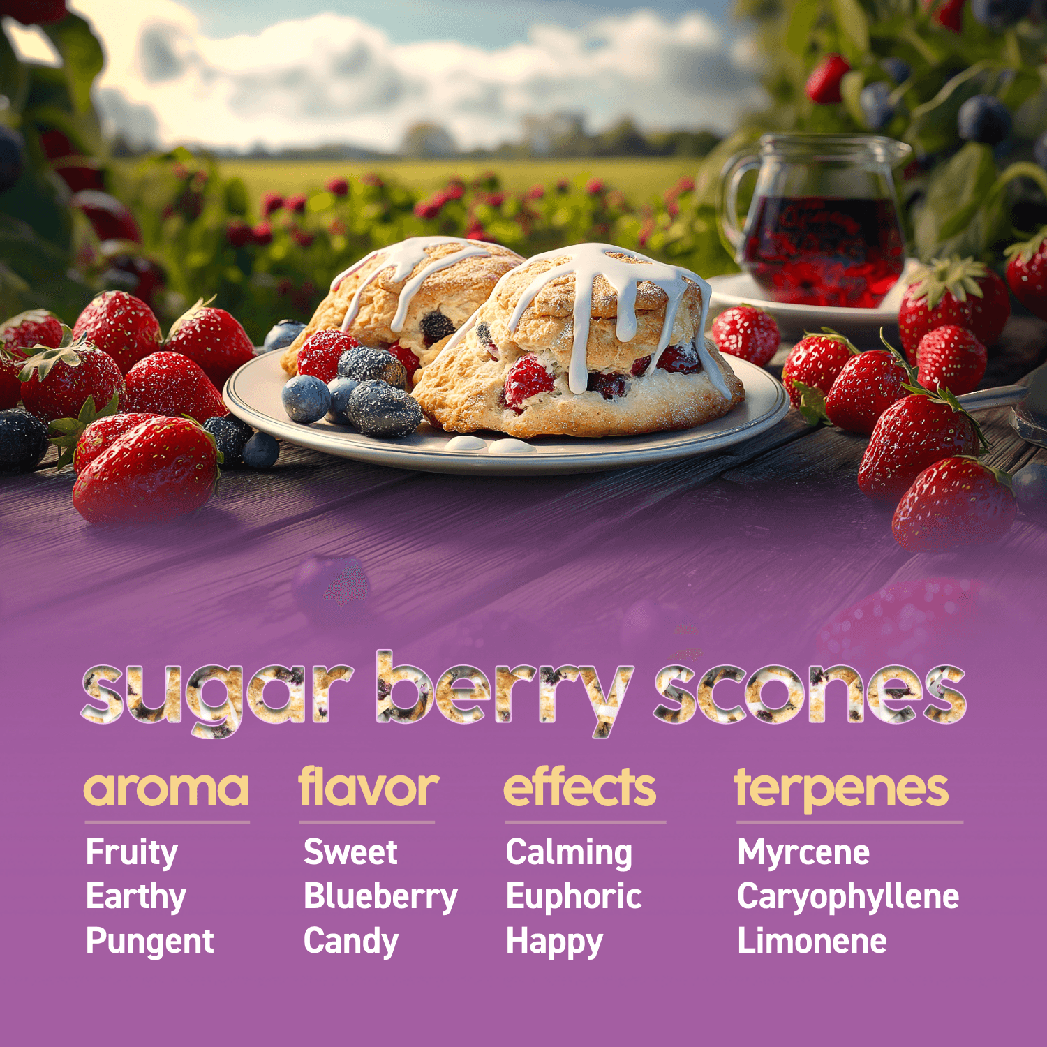KYND Sugar Berry Scones Flower