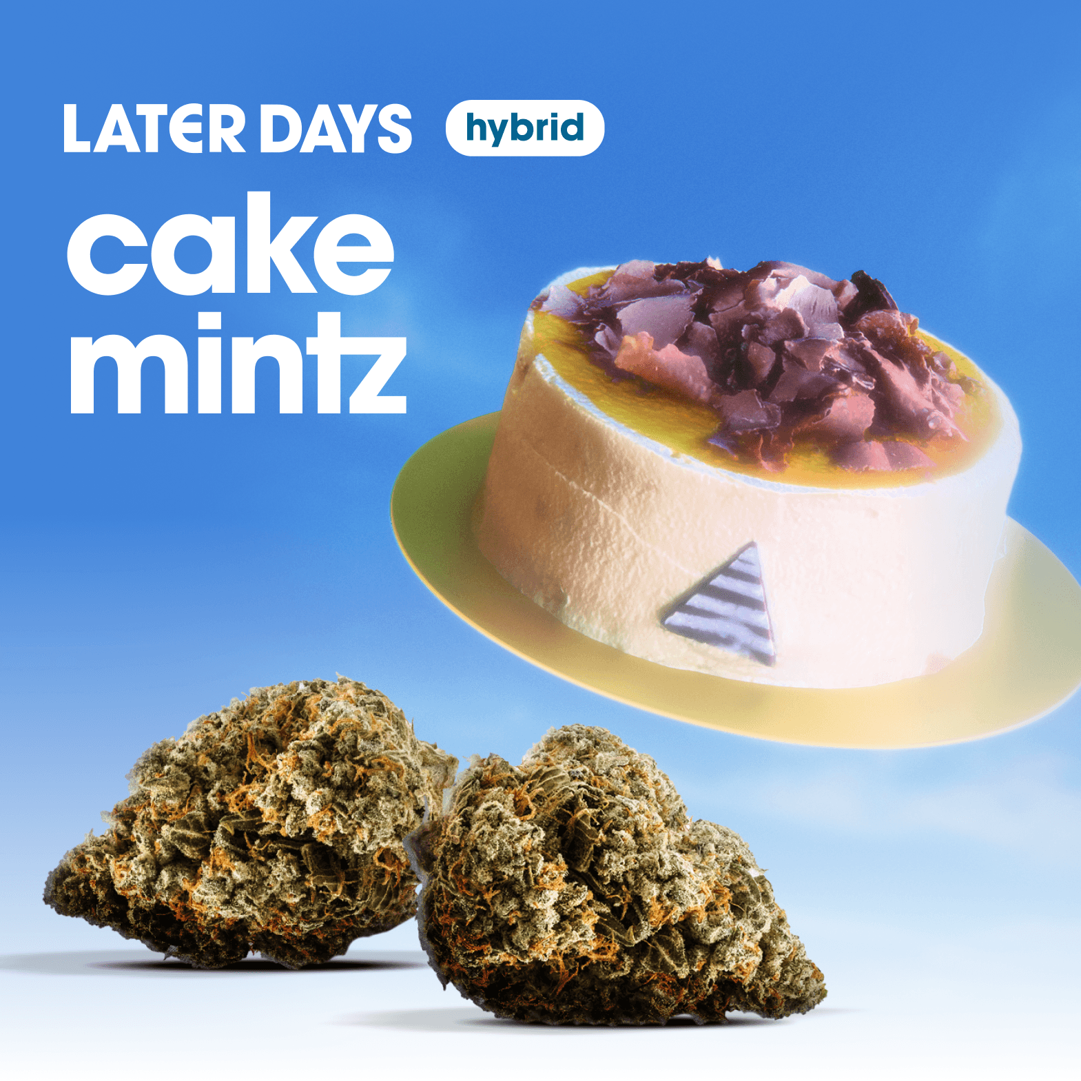 Later Days Cake Mintz Flower