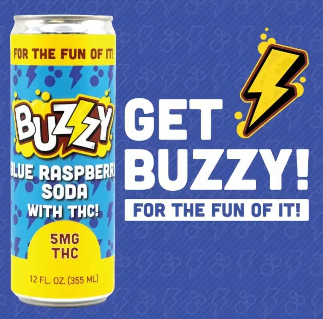 Buzzy Blue Raspberry Soda