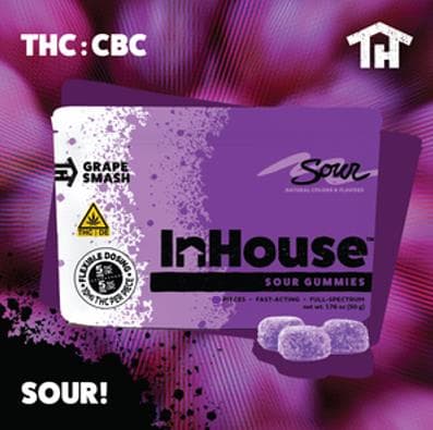 InHouse Gummies | Sour Grape | 5pk