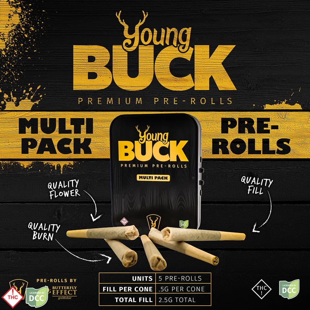 Young Buck Layer Cake Pre-Roll 5 Pack