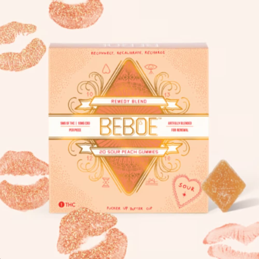 BEBOE 1:2 Sour Peach Remedy [20pk] (200mg CBD/100mg THC)