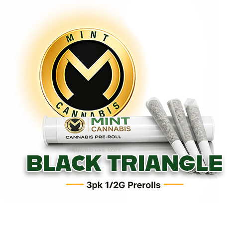 Mint Cannabis /3pk Prerolls - Black Triangle