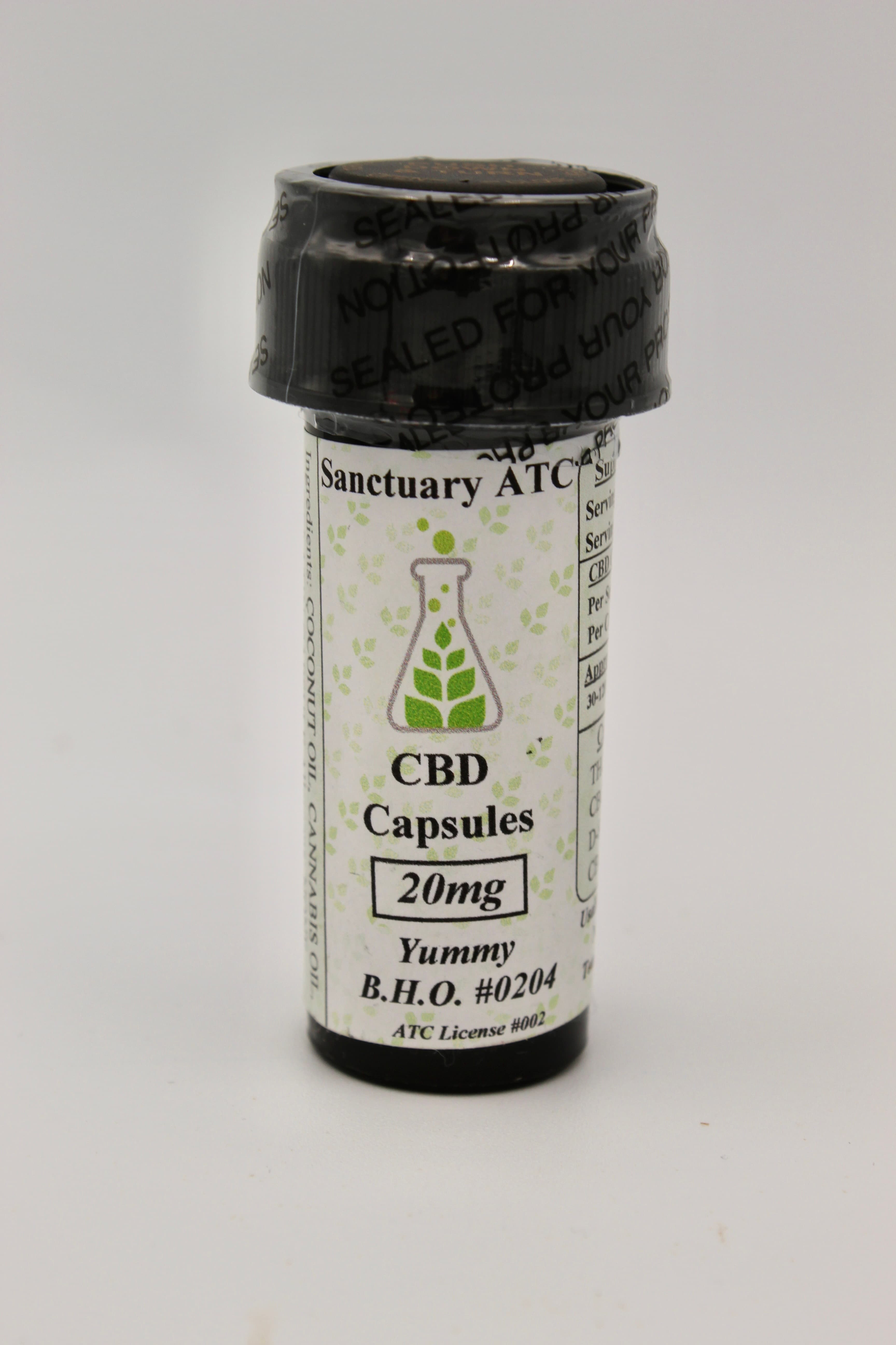 Sanctuary ATC (7) 20mg (CBD) Yummy B.H.O. #0204 - CannaCapsule