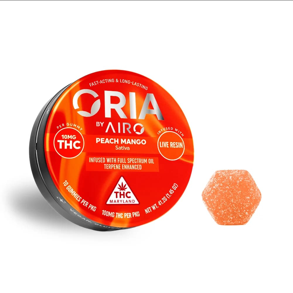 ORIA by Airo Peach Mango [10pk] (100mg)