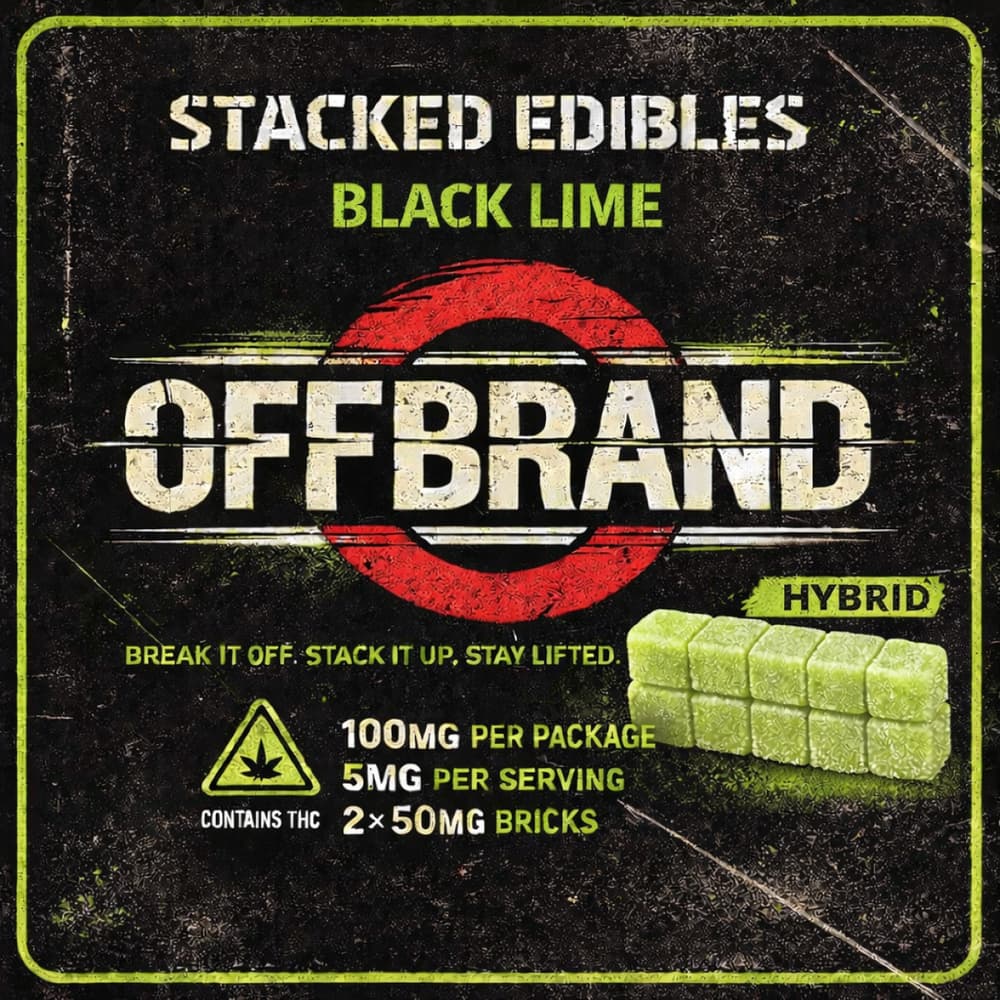 OffBrand Black Lime Stacked Edibles | 100mg