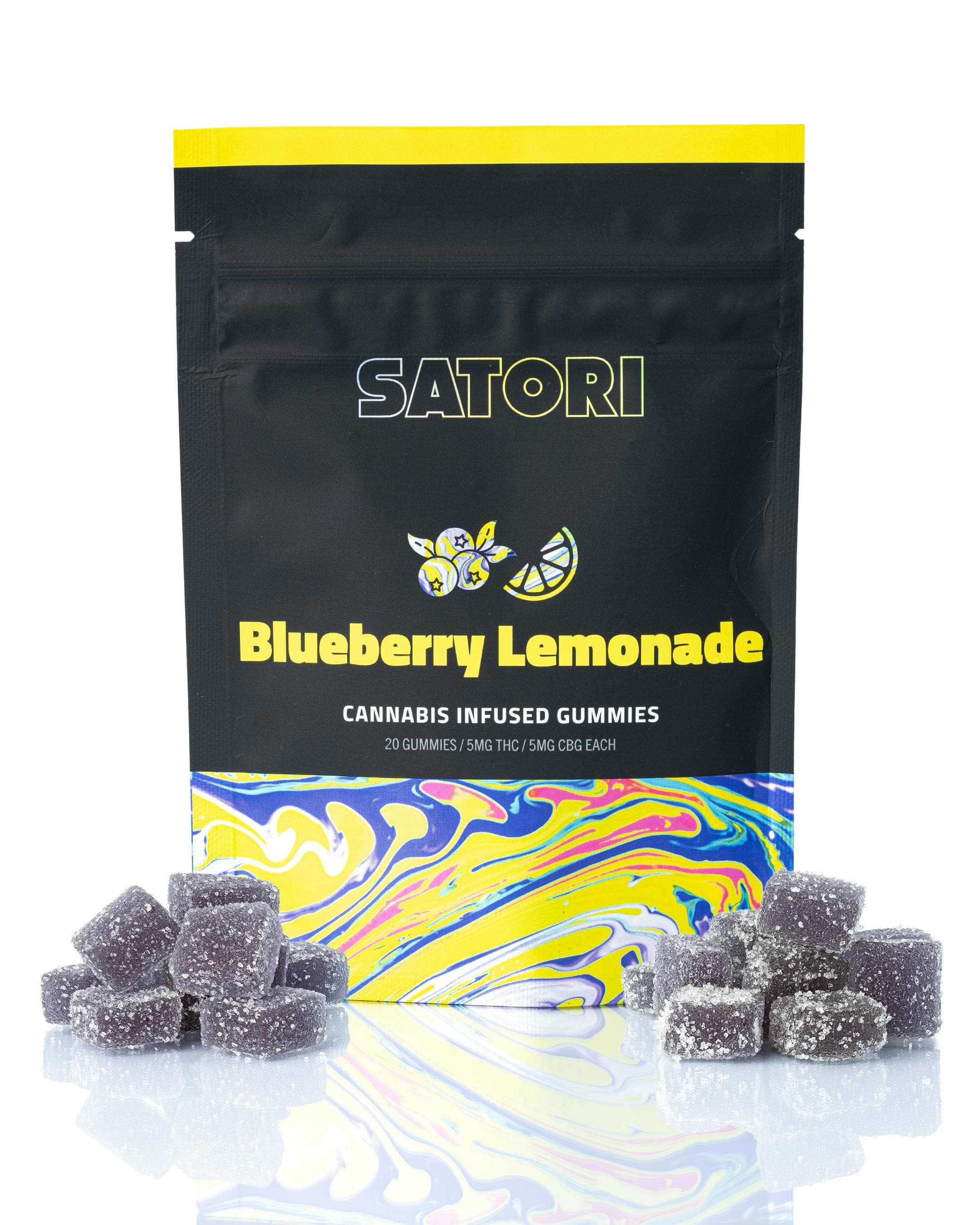 Satori Blueberry Lemonade | 100mg Distillate Gummies | Satori