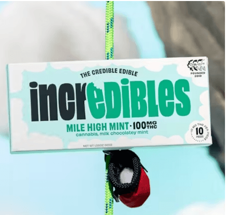 (inc)edibles inc.edibles Mile High Mint THC Chocolate Bar 01352