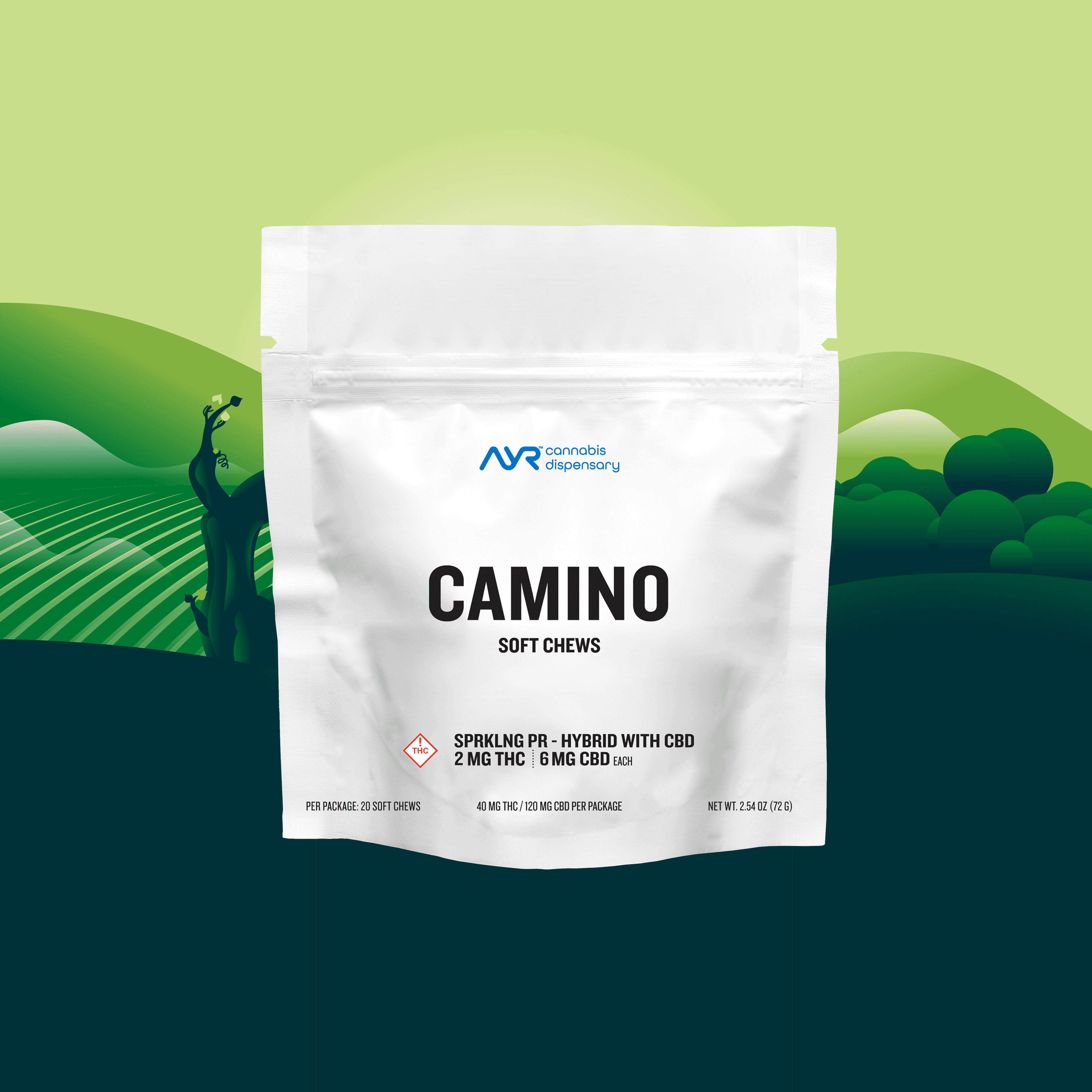Camino Camino Sparkling Pear Soft Chews 2:6 THC:CBD