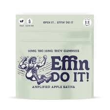 Effin Do It! Amplified Apple Sativa Gummies 1:1 THC:THCV - 10 Pack