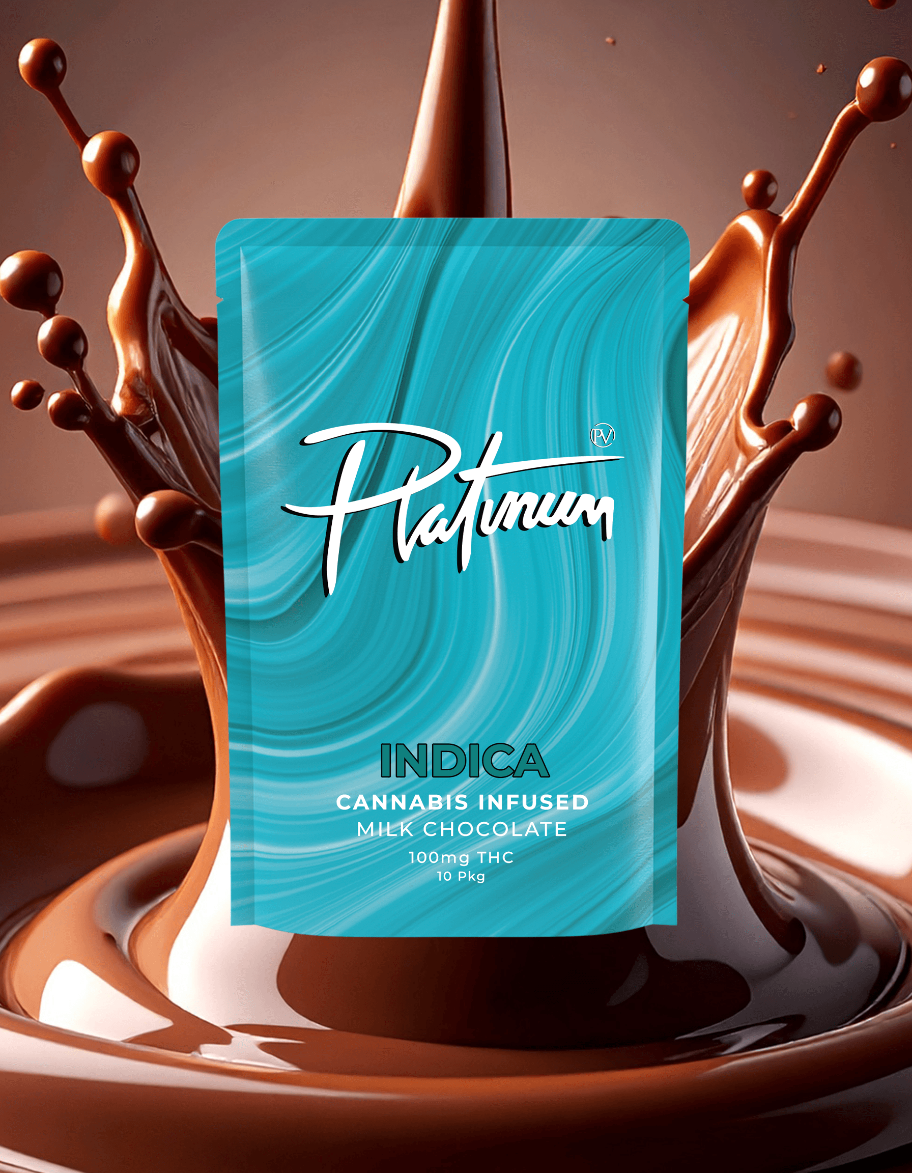 Platinum Original Cannabis Infused Milk Chocolate Bites 100mg (10x10mg)