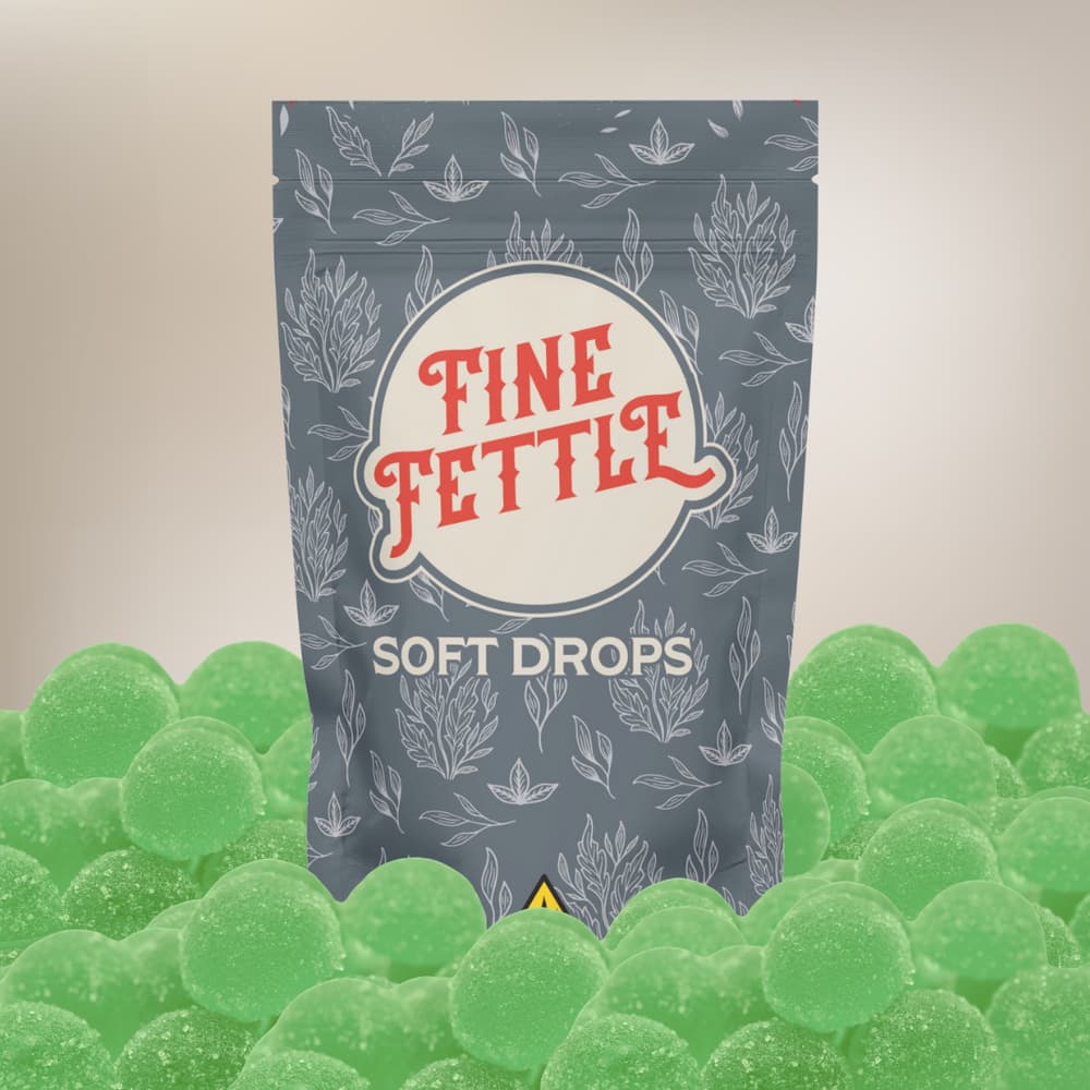 Fine Fettle FFD - Soft Drops Sour Apple (100mg) 20pk