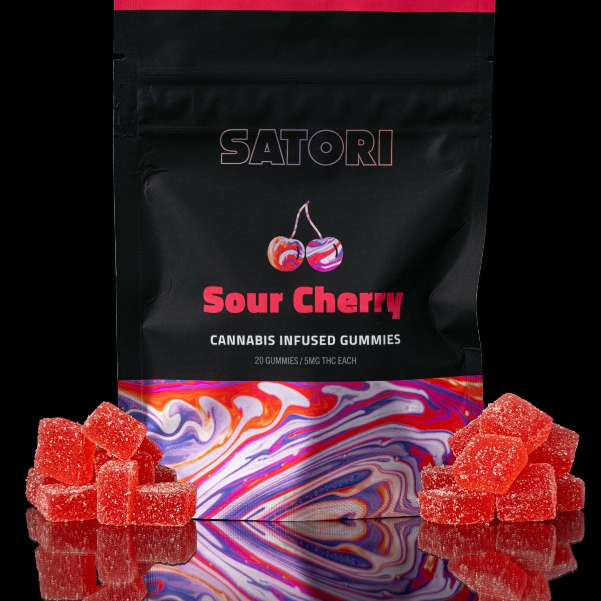Satori Sour Cherry | 100mg Distillate Gummies | Satori