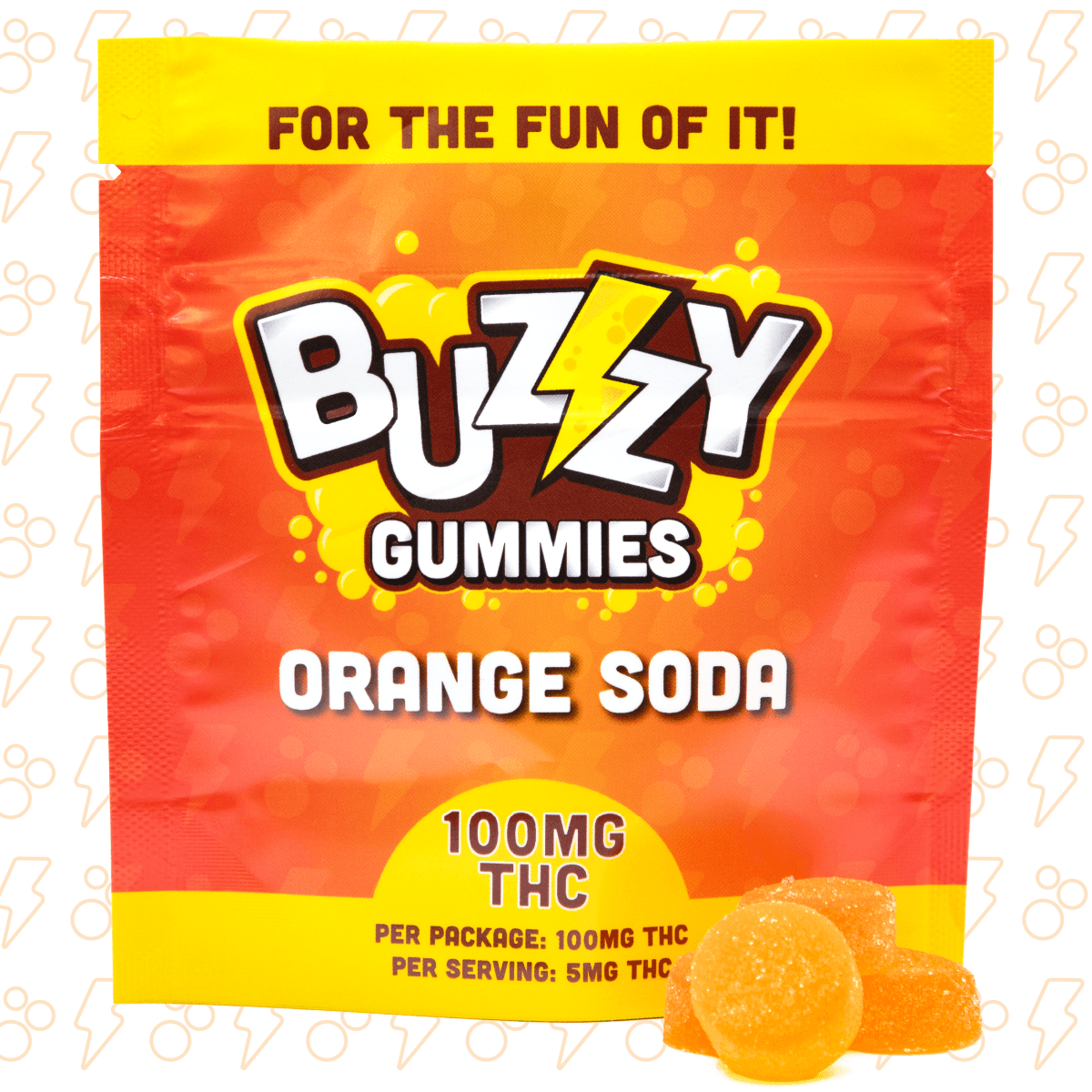 Buzzy Orange Soda Gummies | 100mg